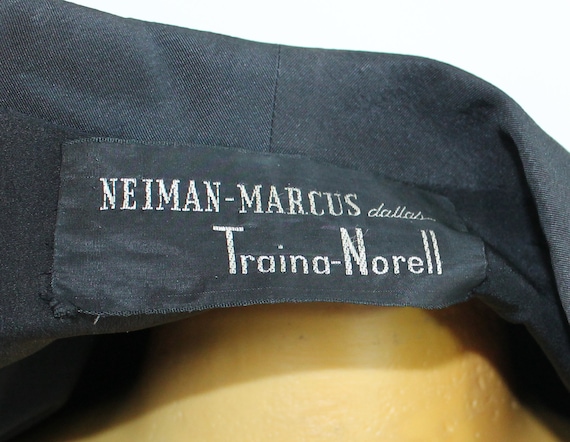 1950s Traina Norell Black Suit Jacket // Small - image 9
