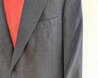 1980s Giorgio Armani - Mani - Dark Gray Wool Single Breasted