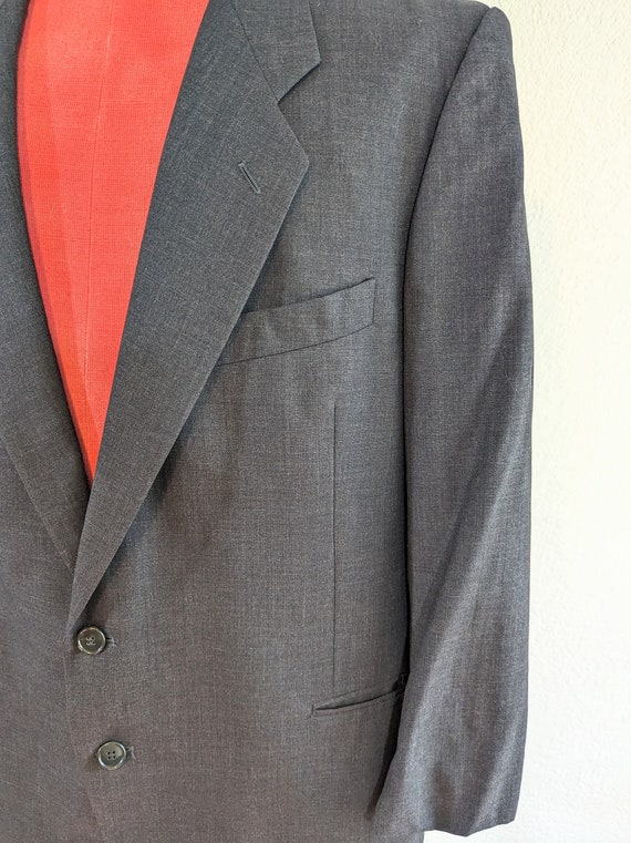 1980s Giorgio Armani - Mani - Dark Gray Wool Single Breasted