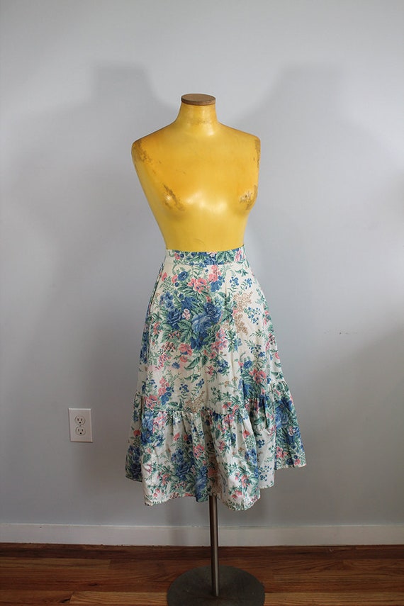 1970s Cottagecore Two Piece Blouse and Skirt Matc… - image 5