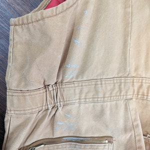 1970s Walls Tan Blizzard-Pruf Insulated Workwear Overalls // Men's 34-36 Reg image 7