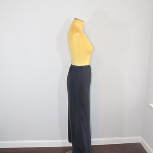 1960s Long Black Slip // Lady Lynne // Small or Medium image 4