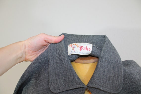 1950s Grey Italian Palio Wool Skirt and Sweater S… - image 6