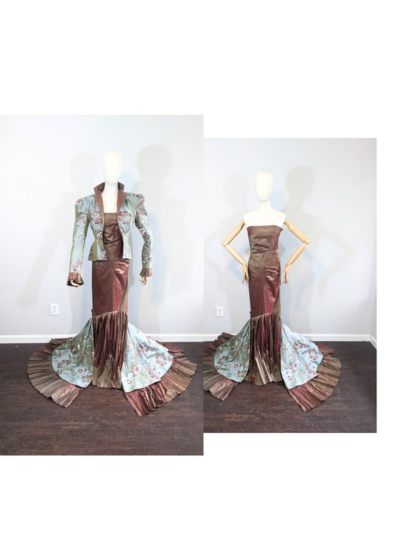 Y2K Nicolas Villalba Couture Custom Silk Ball Gown