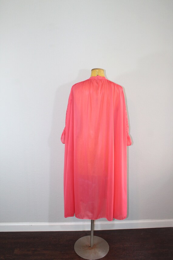 1960s Vanity Fair Short Red Robe // One Size - image 3
