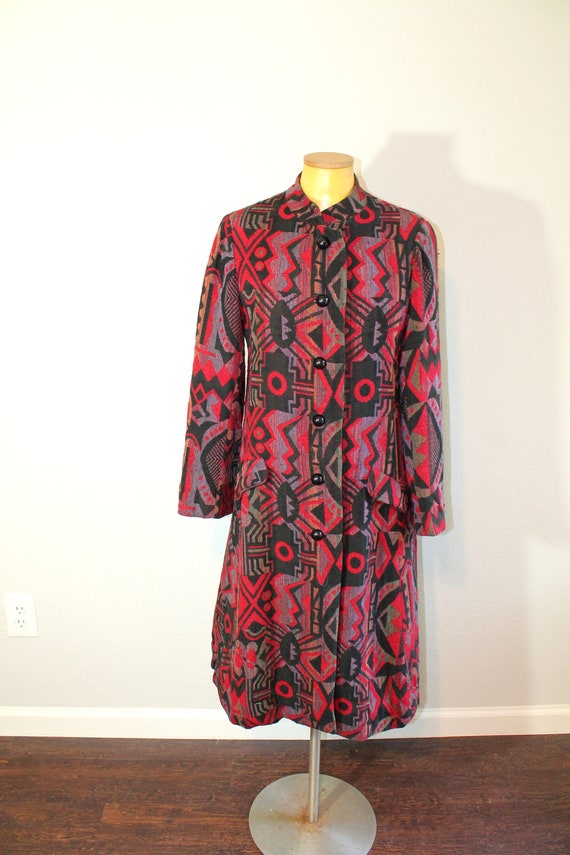 1960s Jane Justin Mod Coat // Small - image 2