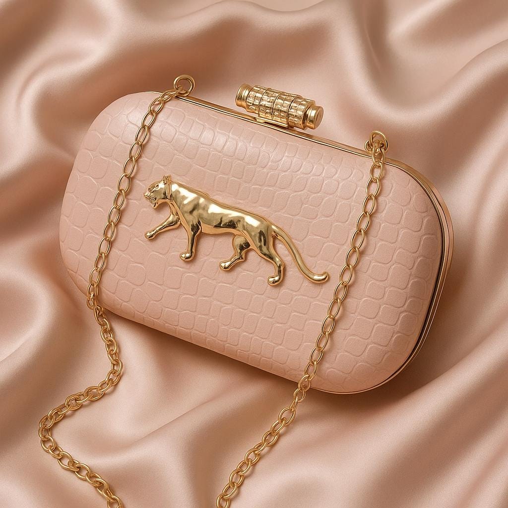 Lula Townsend Lulu Townsend Patent Clutch Black Evening Bags With