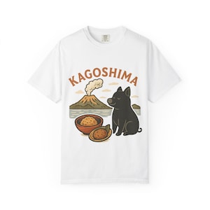 Kagoshima Retro T-shirt, Unisex Tee, Japan Food Design, Souvenir Shirt, Travel Gift, Japanese Streetwear