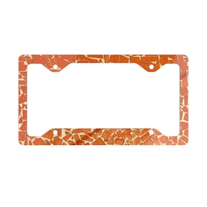 Stylish Metal License Plate Frame, Car Accessory, Personalized Gift, Custom Car Frame, Auto Decor, Unique License Plate Holder