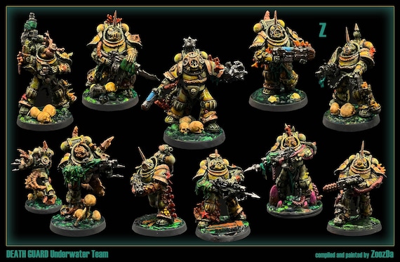 Plague Marines - Death Guard Underwater - Proxy - Etsy