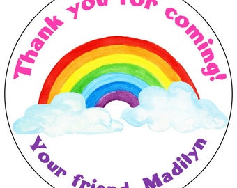 rainbow labels etsy