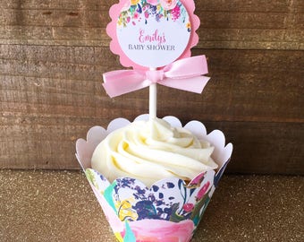 Baby Shower Cupcake Etsy Baby Shower Cupcake Etsy