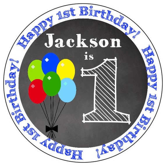 Birthday Balloon Stickers, st Birthday, First Birthday, Balloon