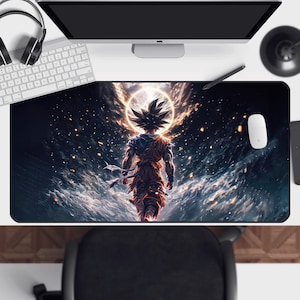 Dragon Ball Z Goku Mouse Pad – Desk Mat, Anime Mousepad, Gift for Him, Dragon Desk Decor, Custom Desk Pad for PC, Gaming Desk Accessories