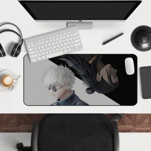 Gojo Satoru Mousepad: Jujutsu Kaisen Japanese Art Desk Mat