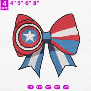 Super Team Coquette Bow Embroidery Design, Matching Group Hero Embroidery Design, Family or Friends Matching Vacation, Instant Download