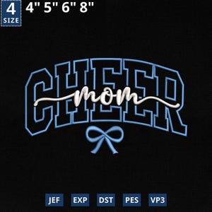 Cheer Mom Stickdatei, Fußball Saison Maschinendatei, Fußball Mama, Instant Download