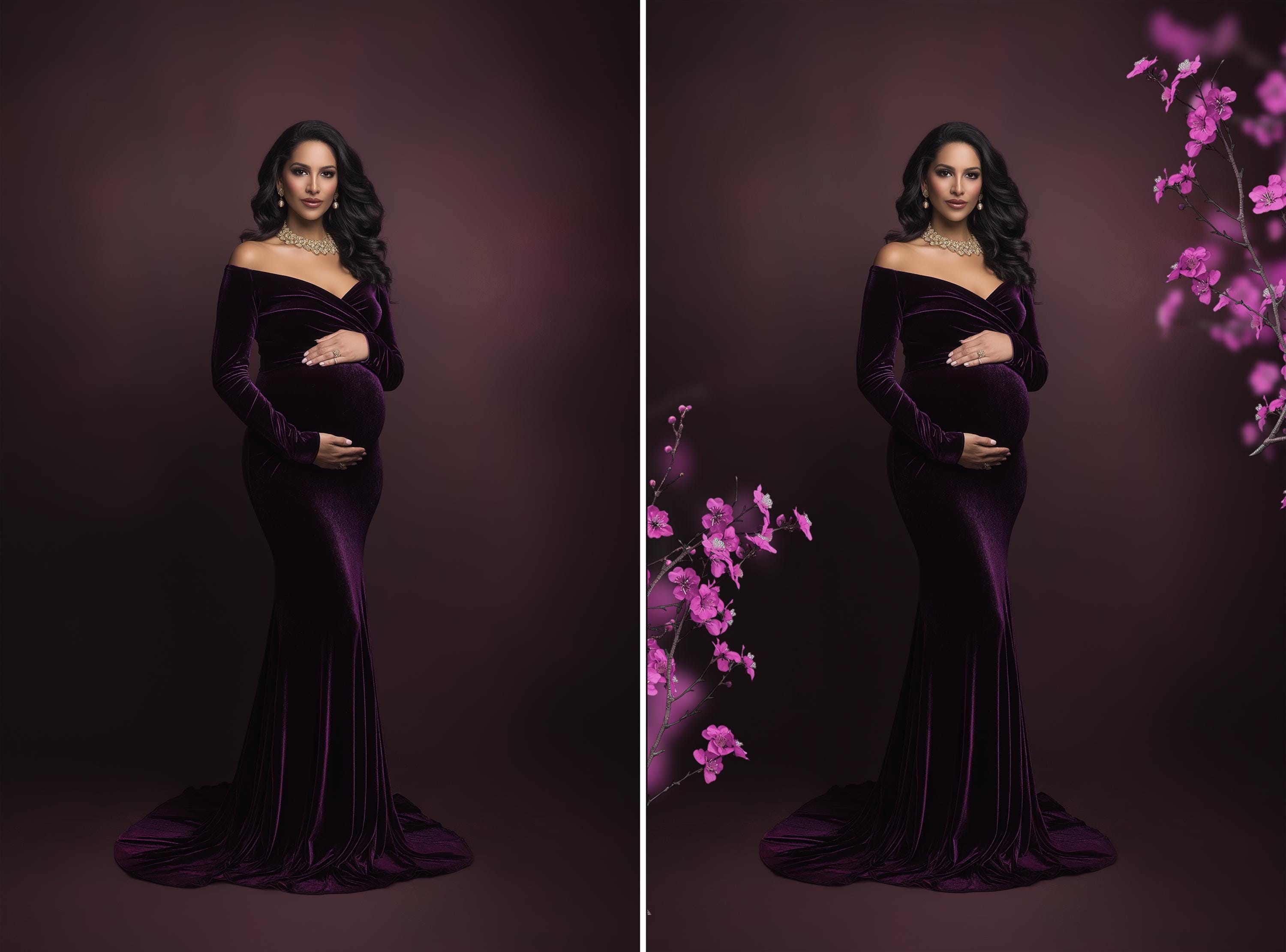 60 Floral Frame Overlays for Composite Photography, Blurred Flower ...