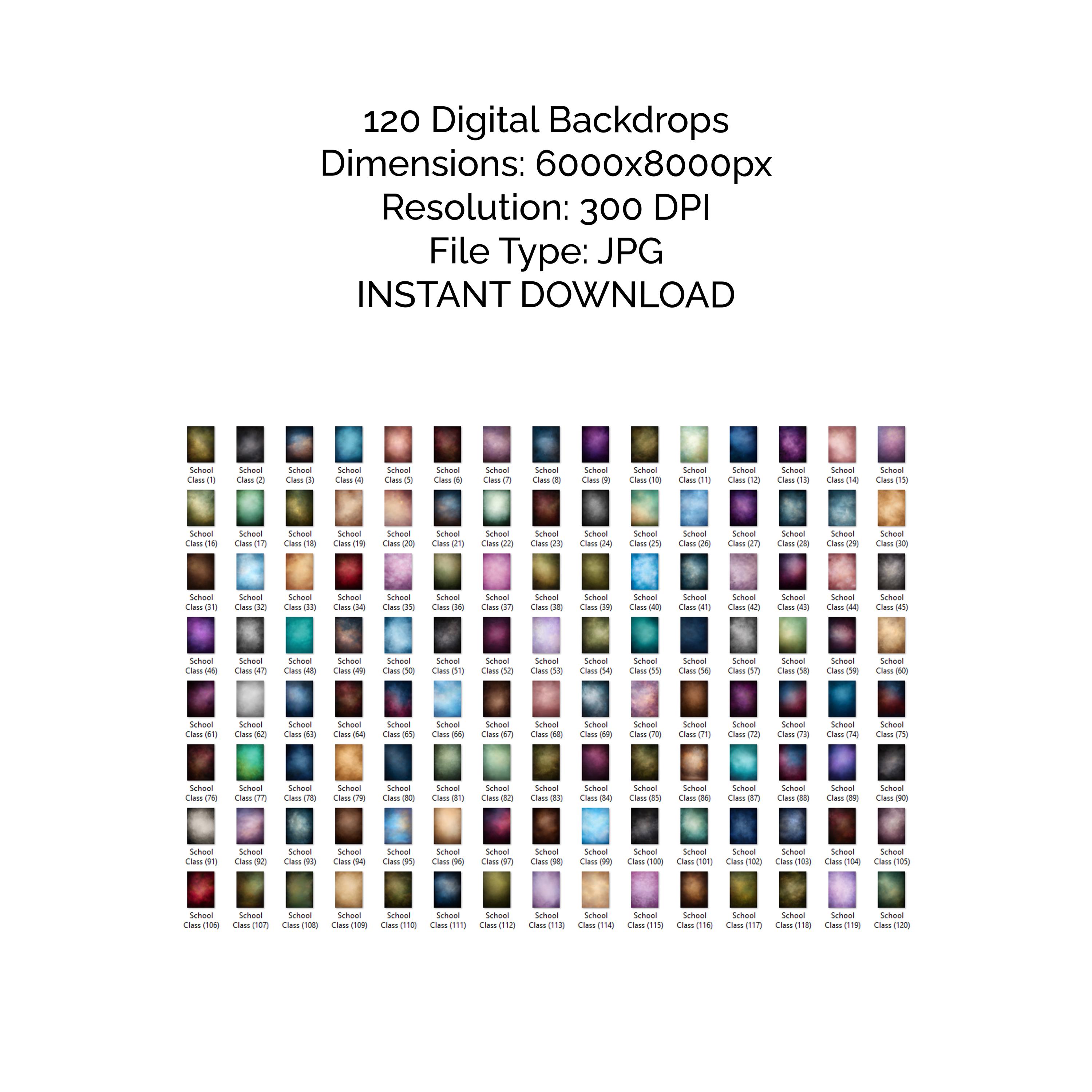 120 School Portrait Backdrops, Old Master Senior Backgrounds, Class ...
