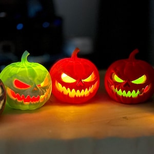 3D Printed Pumpkin Tealight Lantern: Custom Colors, Eco-Friendly Halloween Decor