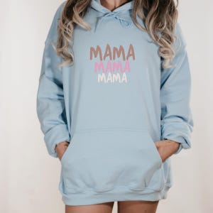 Mama Love Unisex Hooded Sweatshirt, Cozy Gift for Moms, Mother&#39;s Day, Casual Wear, Fun & Comfy