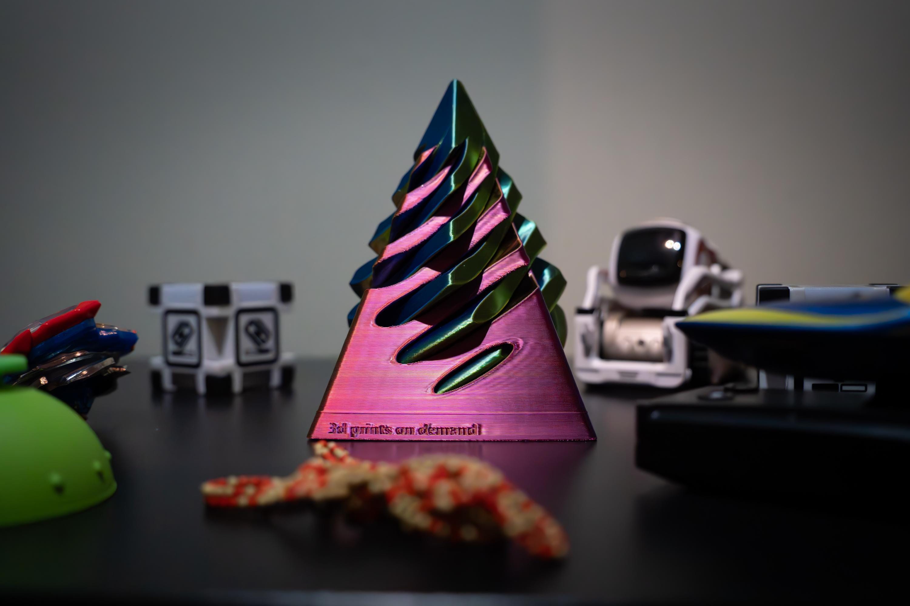 Pyramid 3D Printed Fidgets - Fully Customisable in Any Colour You Want ...