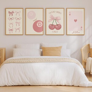 Aesthetic Wall Prints; Girly Room Decor; Downloadable Prints; High Quality; Pink Theme Room