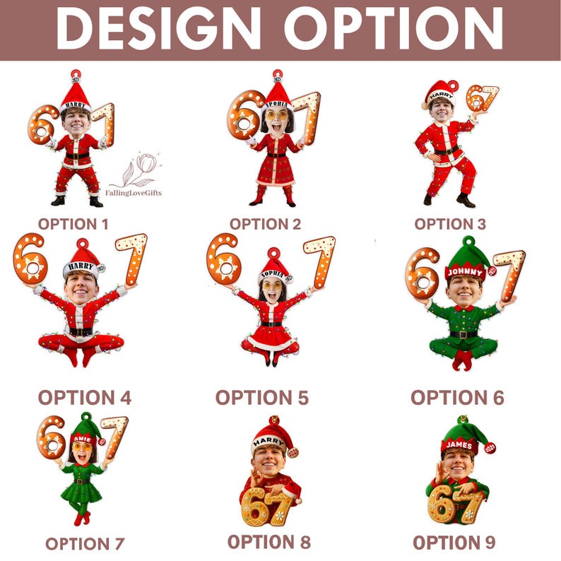67 Ornament, Six Seven Ornament, Funny Photo 67 Christmas Ornament, 67 Meme Ornament, Teen Slang Ornament, Funny Teenager Gift image 3