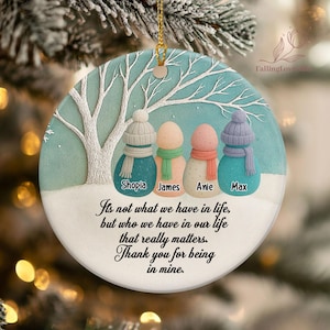 Custom Friendship Sea Glass 2D Ceramic Ornament, Christmas Tree Decor for Best Friends, Timeless Friendship Christmas, Friendship Decor Gift