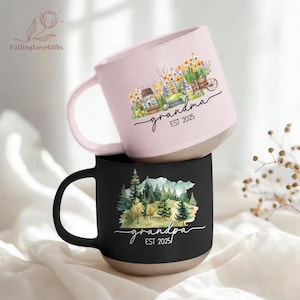 First Time Grandparents Mug,Custom Year Grandma and Grandpa Mug,New Grandparents Mugs Est 2025, Pregnancy Announcement,Announcement Reveal