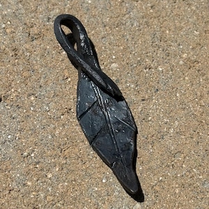 Hand Forged Leaf Keychain/Pendant