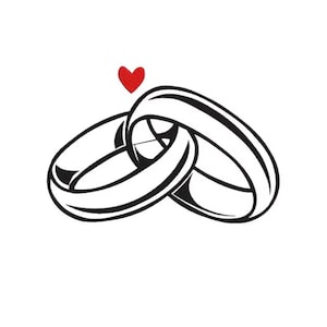 Diseño de bordado de anillos de boda, archivo de bordado a máquina para anillos de compromiso, descarga instantánea