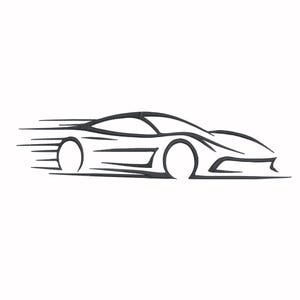 Vechile Embroidery Design, Minimalist Moving Car Machine Embroidery File, Instant Download