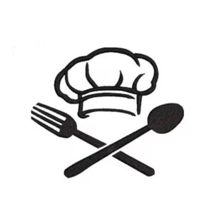 Kitchen Embroidery Design, Chefs Hat Icon Machine Embroidery Design, Fork And Spoon, Scoop,Utensils, Cooker, Chef, Food,Cook,Baker,Kitchener