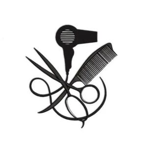 Hairdresser Embroidery Design, Scissors and Comb Stylist Hair Dryer Machine Embroidery File, Instant Download