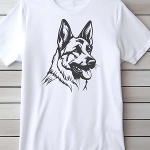 Dogs Embroidery Design, German Shepherd Dog Breed Machine Embroidery File, Instant Download image 6