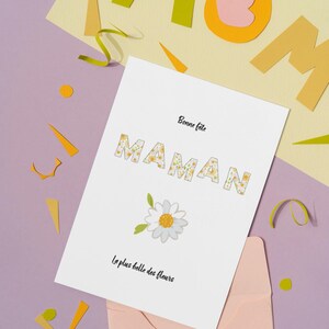 carte de fête des mères, jolie carte de voeux pour fête des mère imprimable, cadeau pour les maman.