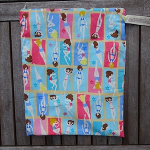 Wet Bag, Bathing Suit Bag, Pool Bag, Cloth Diaper Bag, sunscreen bag