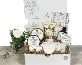 Mother's Day Luxury Mum to Be Gift hamper Pamper Spa Box for Pregnancy | White