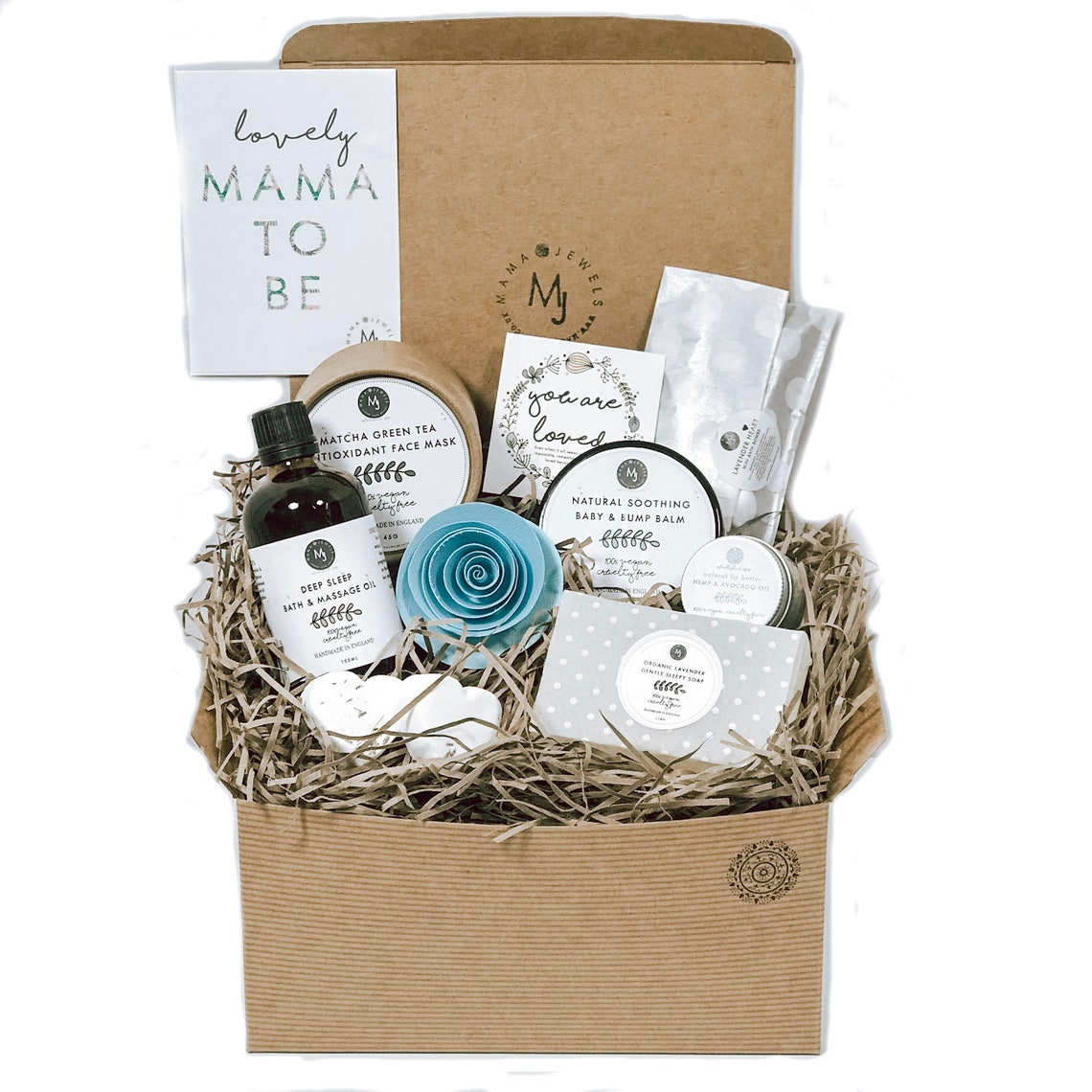Mum to Be Pamper Hamper Gift Box Large Blue Etsy