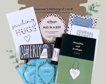 Hug in a box Gift for Men bereavement, grief | Green
