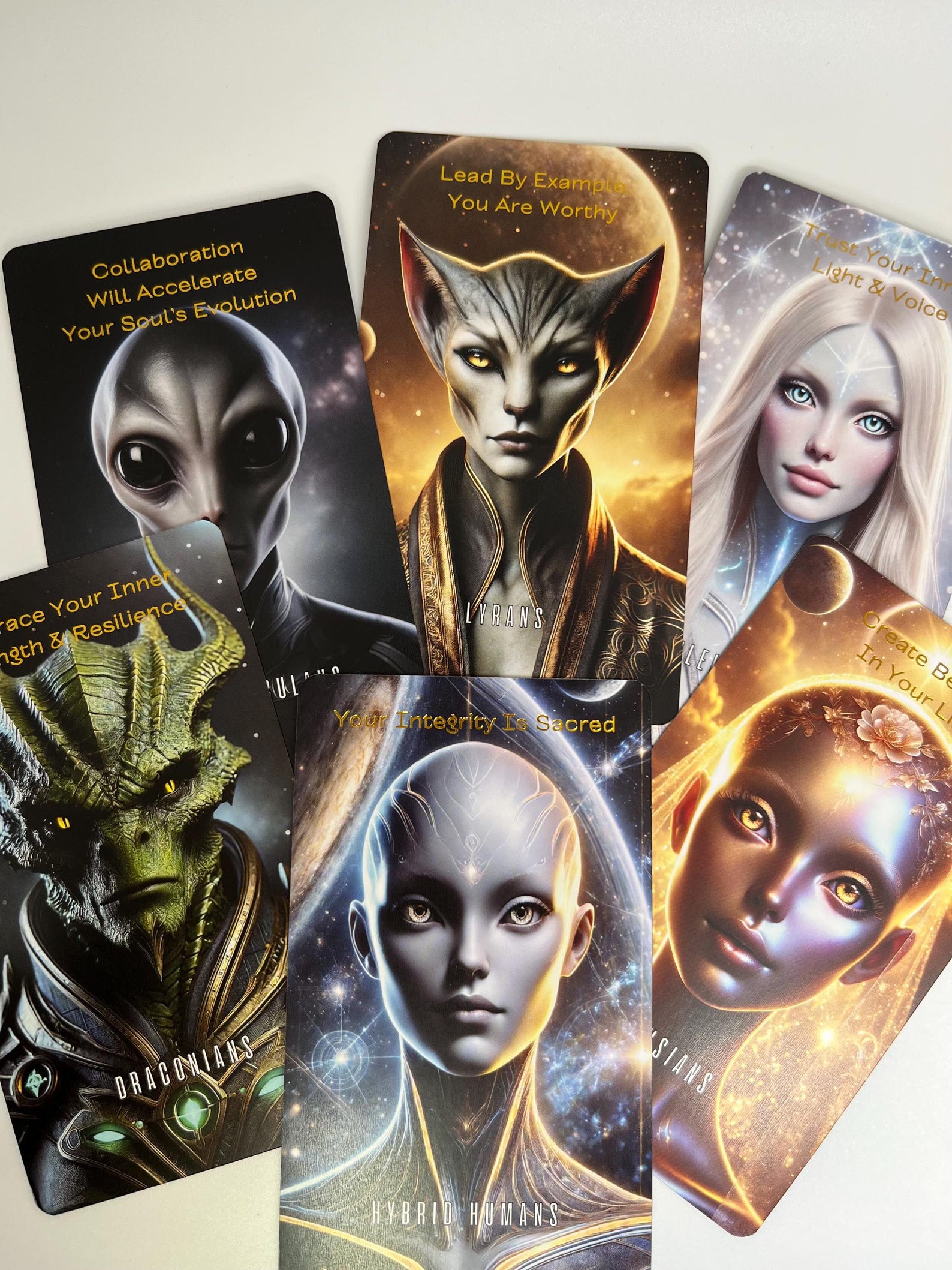 Celestial Kin Alien Oracle Deck - Etsy