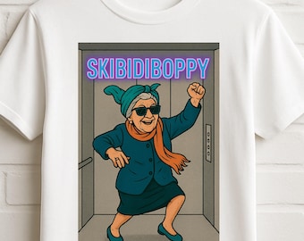 Skibidiboppy Meme Shirt, Viral TikTok Tee, Funny Grandma Shirt, Retro Style, Trendy Graphic, Skibidi Fan Gift, viral tiktok shirt
