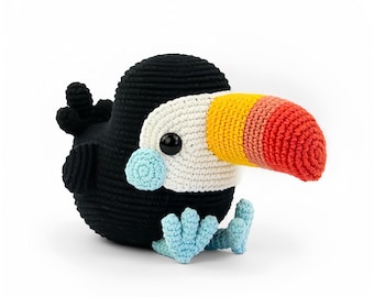 オオハシのトコの編みぐるみ | PDF かぎ針編みパターン | 説明書と