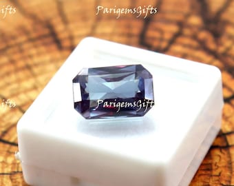 10 Ct Certified Color Change Alexandrite Handmade Trending Stones Emerald Loose Gemstone