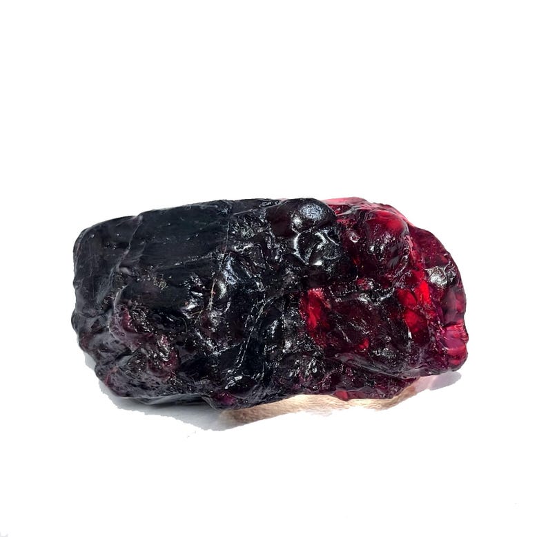 Large Raw Red Garnet Stone: January Birthstone Healing Crystal image 1