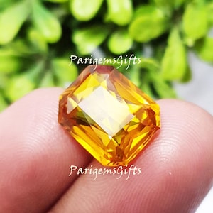 Certified Yellow Sapphires | Gemstone Emerald Shape Gemstone Yellow Color Natural Gemstone For Jewelry Use Loose Gemstone Variations