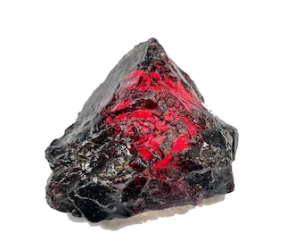 Large Raw Red Garnet Stone: January Birthstone Healing Crystal