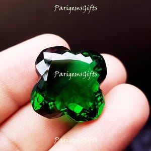 38 Ct Green Topaz Loose Gemstone: Fancy Cut Pendent Stone