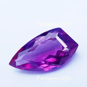 Natural Purple Pink Sapphire 15 Ct Certified Fancy Cut Loose Gemstone For Ring Use
